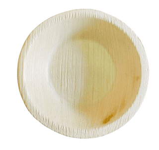 4 Inch Round Areca Leaf Plates - 100% Natural and Biodegradable Disposable Plates-100 Pieces in Pack