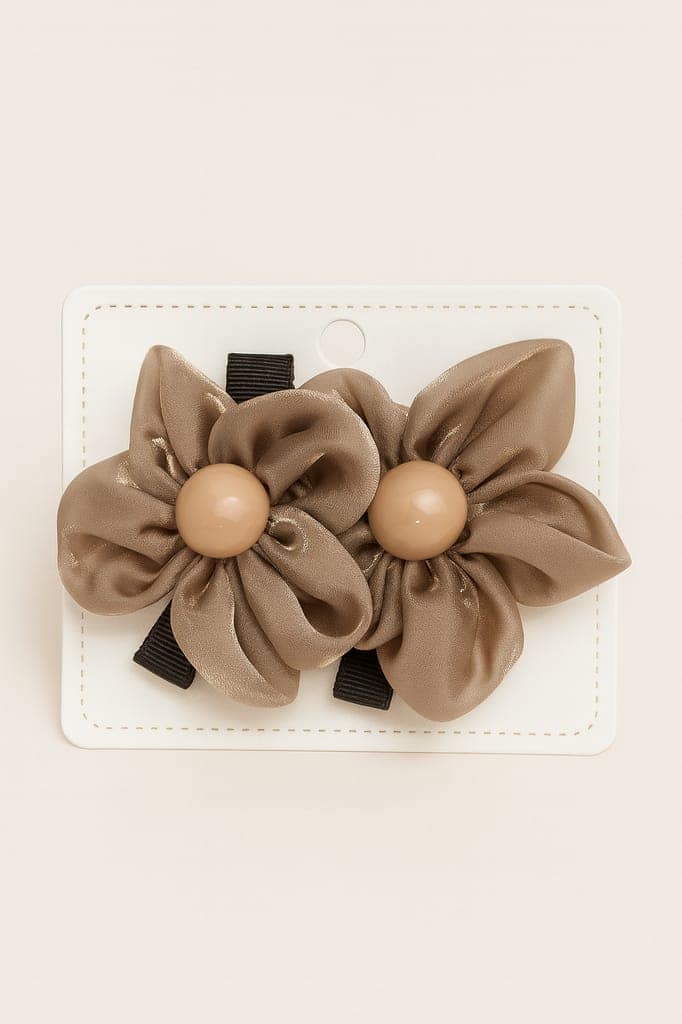 Satin Flower Hair Clip