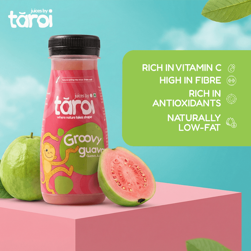 Taroi Red Guava Juice – 200 ml | Real Guava Juice, No Added Sugar view 3