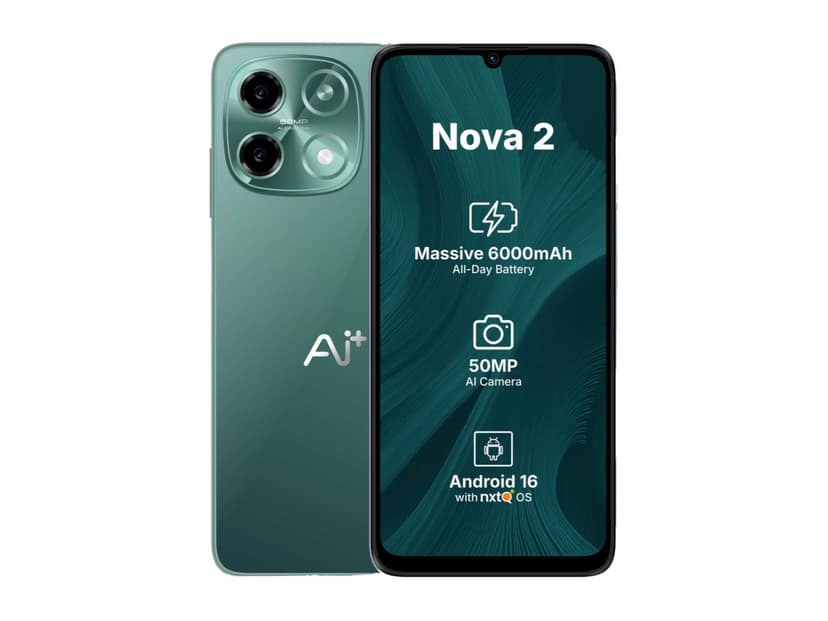 Ai+ Nova 2 5G Smartphone, 4GB RAM, 64GB Storage - Green