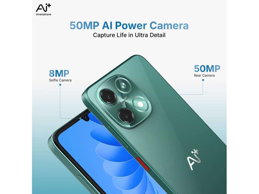 Ai+ Nova 2 5G Smartphone, 4GB RAM, 64GB Storage - Green view 2