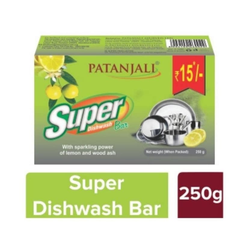 Patanjali Super Dishwash, 225 gm - Patanjali Super Dishwash, 225 gm