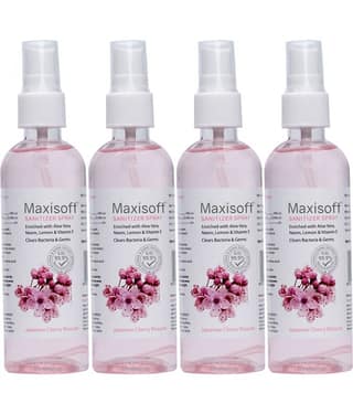 MAXISOFT - Antibacterial Hand Sanitizer 120 mL ( Pack of 4 )