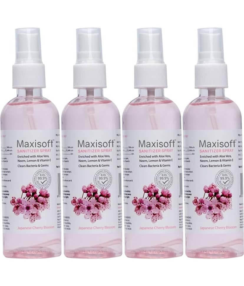 MAXISOFT - Antibacterial Hand Sanitizer 120 mL ( Pack of 4 )