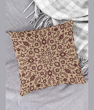 Houzzcode - Water Repellent Brown Polyester Pillow Covers 40x40x3 ( Pack of 1 )