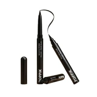POPPIK BoldEyes Intense Kajal Black, Matte Finish, Smudge-Proof & Waterproof Eye Pencil with Vitamin E & Almond Oil, Long-Lasting, Cooling Effect, 0.3g
