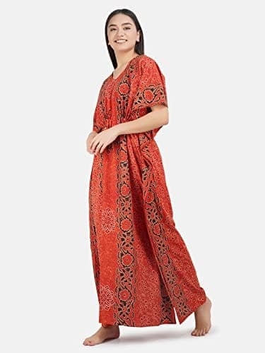 KOI SLEEPWEAR Cotton Kaftan Free Size Nighty Night Gown Sleepwear view 3