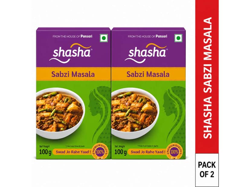 Shasha Sabzi Masala - 100gm ( Pack of 2 )