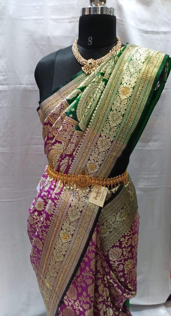 Bridal Banarasi Silk Saree view 2