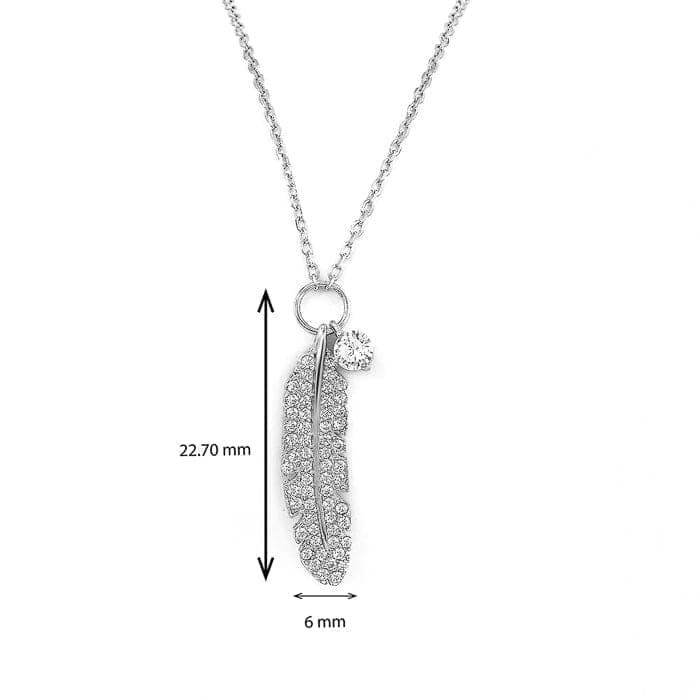 Silver Quill Necklace view 5