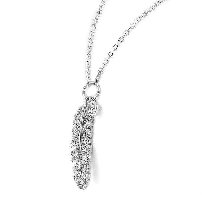 Silver Quill Necklace view 6