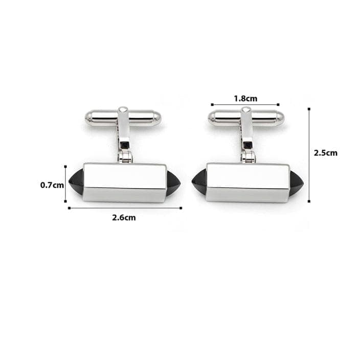 Silver Modern Black Limited Edition Cufflinks view 4