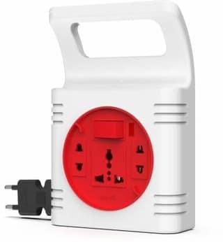 Fybros Comex 3 Pin Extension Flex Box 5 Meter Power Cable (Multicolor) 3 Socket Extension Boards (White, Red, 5 m)