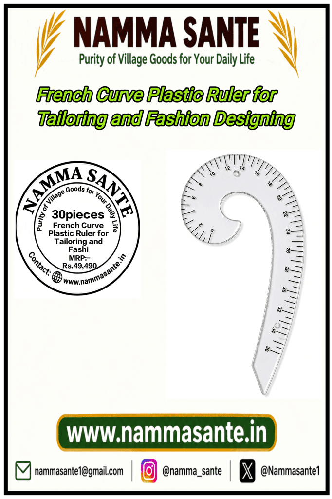 French Curve Plastic Ruler for Tailoring and Fashion Designing view 4