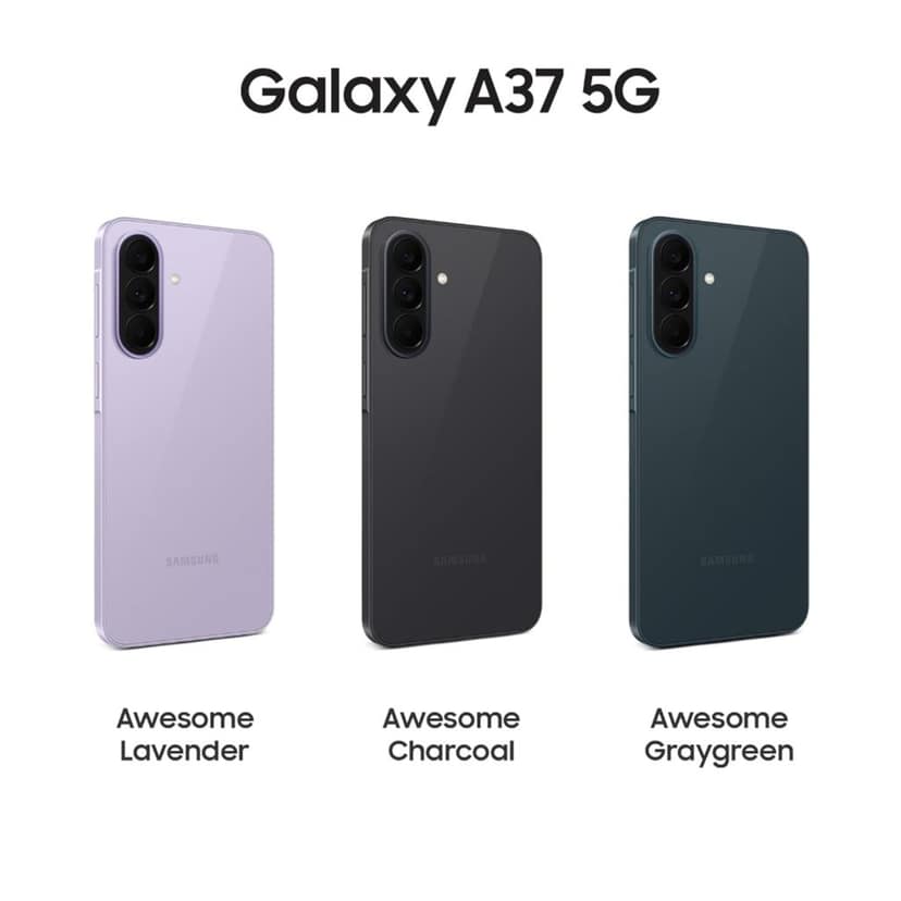 Samsung Galaxy A37 5G (8/256GB Storage)-Awesome Charcoal view 3