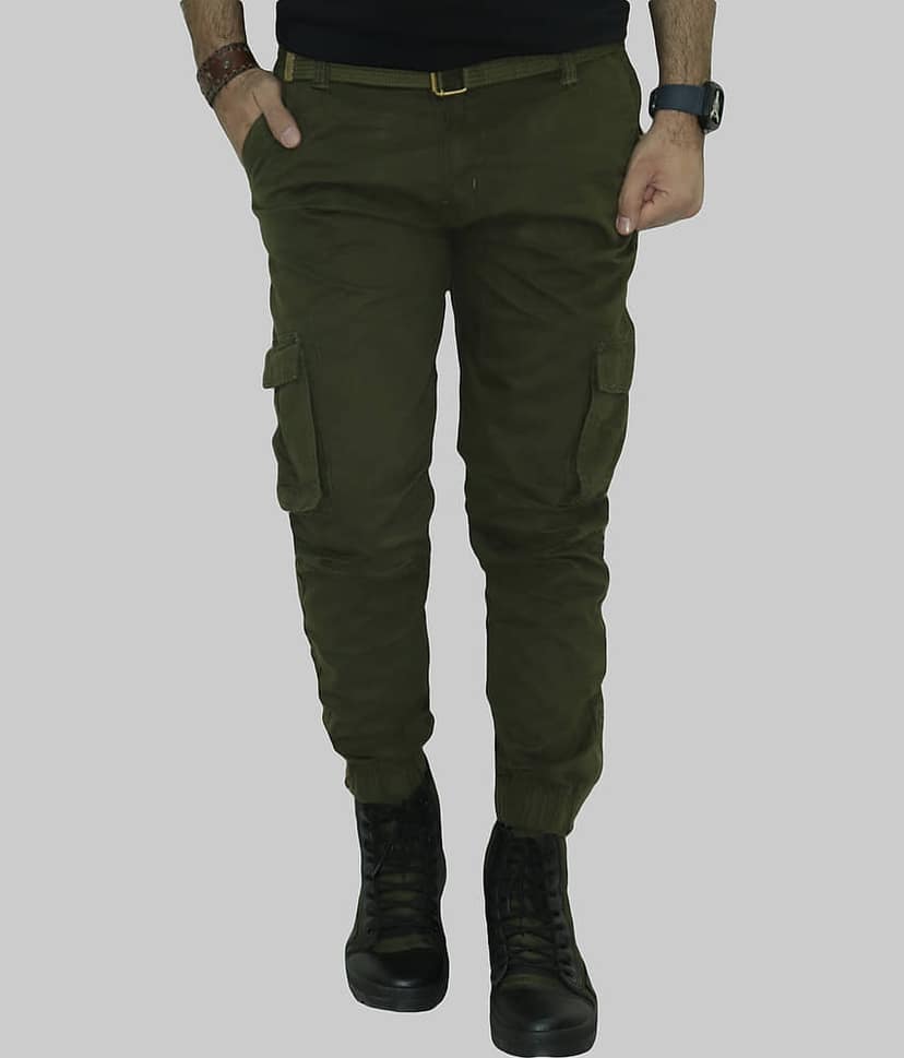 WARBURG Regular Flat Men's Cargos - Off White ( Pack of 1 )