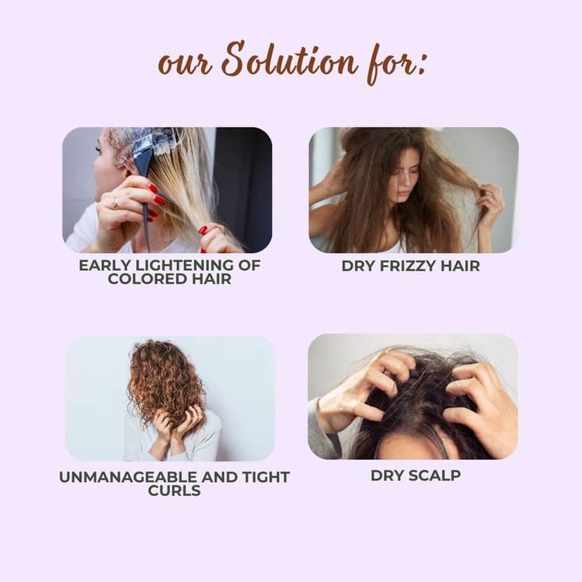 MrilQ Violet Breeze | Conditioning Shampoo | Dry, Curly, Chemically Treated Hair | Sulphate, Paraben & SLS Free view 6