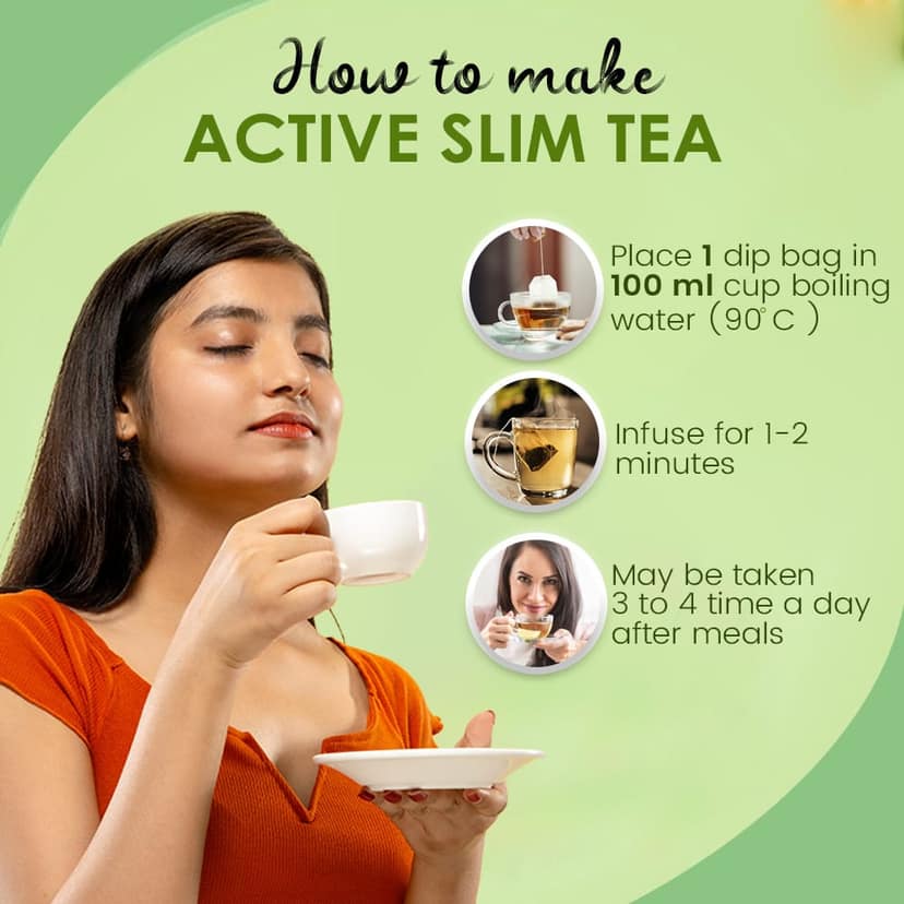 Kudos Active Slim Tea | Natural Approach to Weight Management | 2G X 30 Tea Bags view 6
