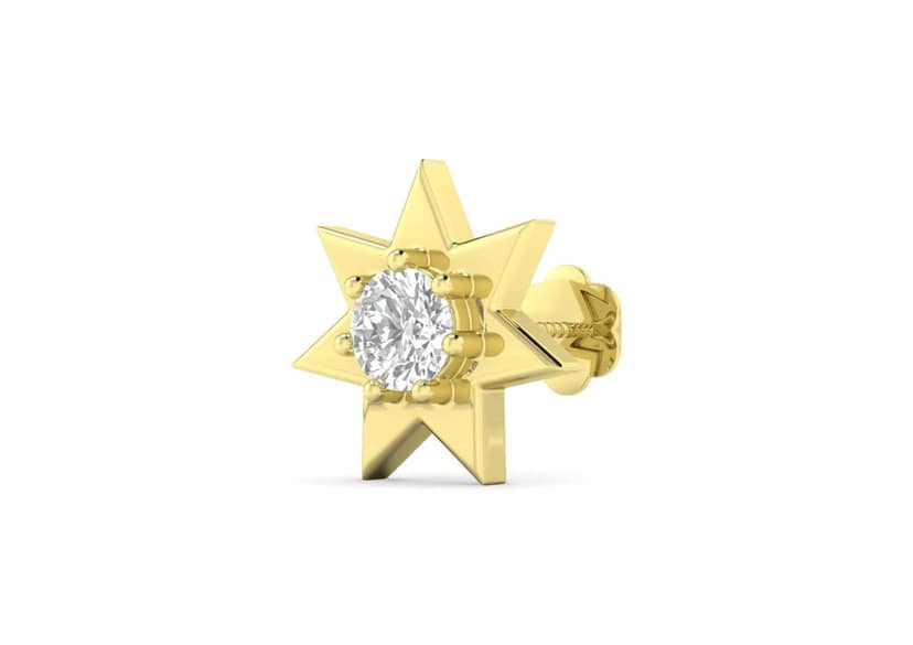 Star Struck Men's Ear Stud (1 Pc Only)