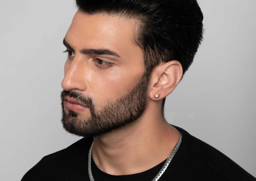 Star Struck Men's Ear Stud (1 Pc Only) view 5
