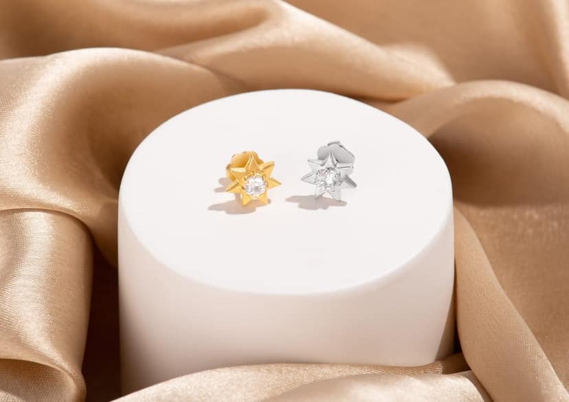 Star Struck Men's Ear Stud (1 Pc Only) view 7