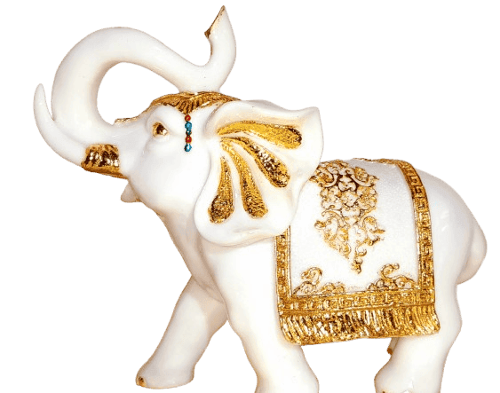 Elephant Pair Vastu Zen Decor Resin Elephant Decor Vastu Zen Elegance Luxury Elephant Figurine Home decor view 2