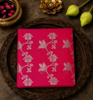 Handloom Chanderi Katan Silk Saree