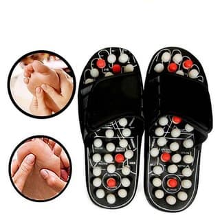Acupressure Magnetic Blood Circulation Relief -Spring Relaxer Natural Leg Foot Massager Slippers Massager (Multicolor) view 2