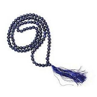 Ceylonmine Blue Sapphire Stone Mala For Unisex