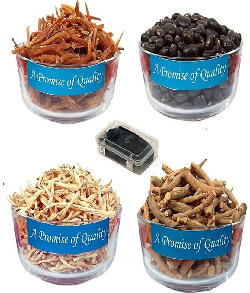 MYGODGIFT shilajeet 10 gm, (Shatavar,Safed Musli,Ashwagandha,Kaunch Beej)50gm Ec 200 gm Pack of 5 view 4