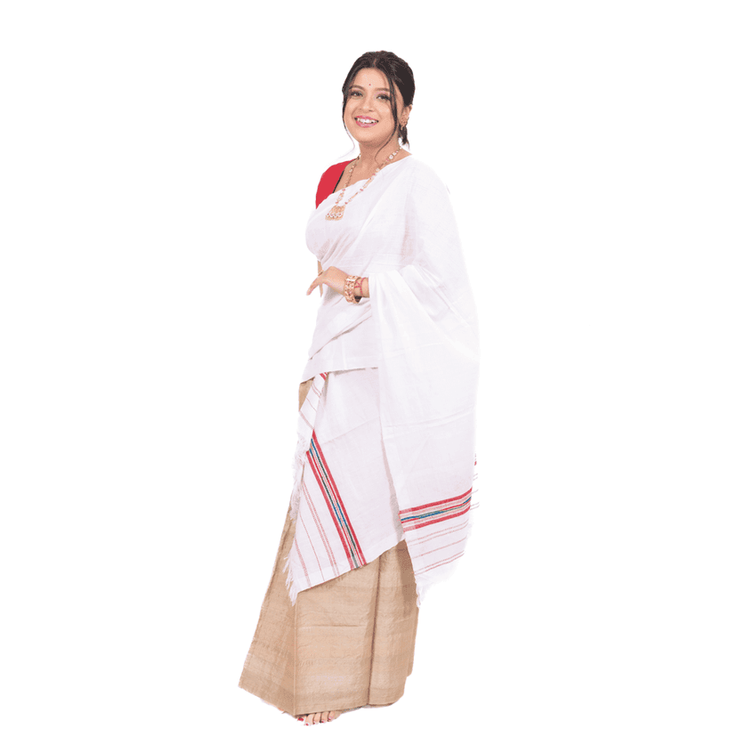 Cotton Riha | Traditional Assamese Handloom Riha view 2