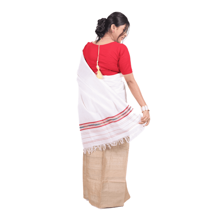 Cotton Riha | Traditional Assamese Handloom Riha view 3