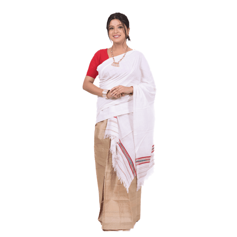 Cotton Riha | Traditional Assamese Handloom Riha view 4