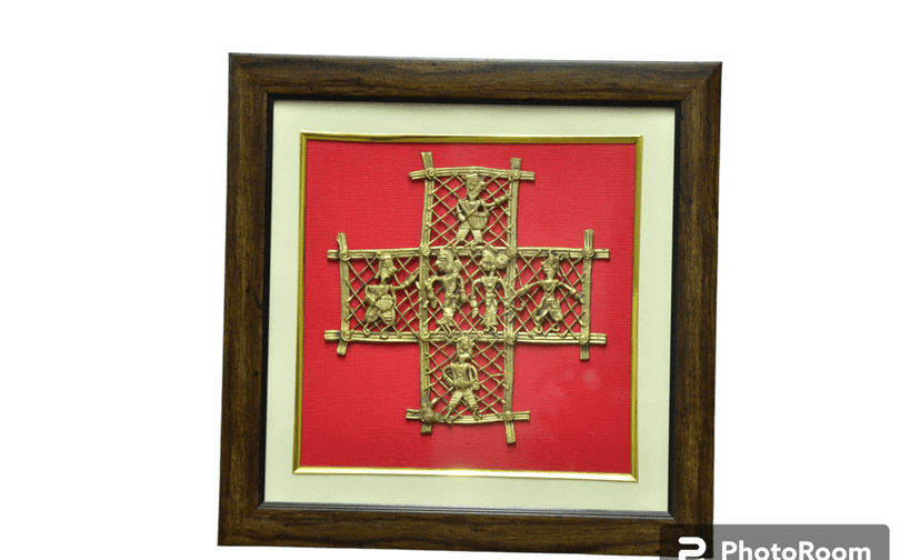 Jharcraft 6 Fig Cross Jali Frame (DK00702) view 2