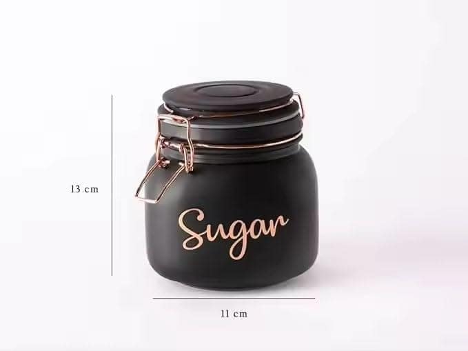 Tea Coffee Sugar Containers For Kitchen Storage Container With Lid Tea Coffee & Sugar, Dry Fruit Jars (set of 3) view 2