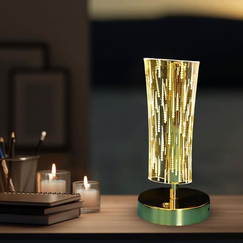 Crystal Table Lamp – Elegant USB Rechargeable LED Glow view 3