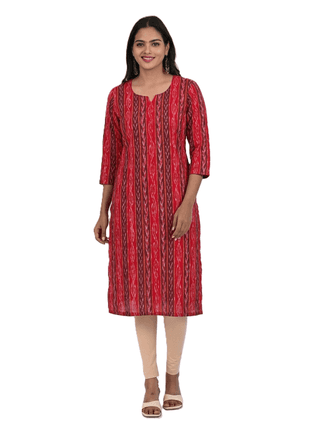 GHL Handloom Sambalpuri Straight Cotton Kurti