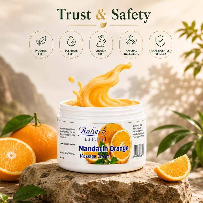 Anherb Natural Mandarin Orange Massage Cream - 45g view 2
