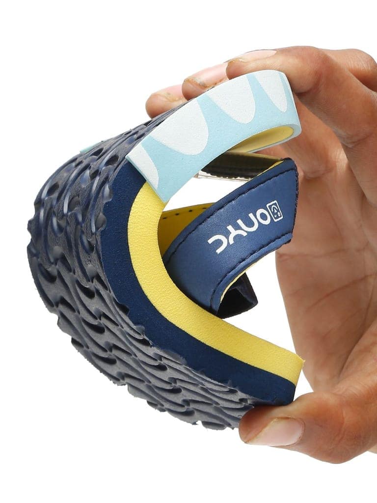 Premium Dino V-Shape Flip-flops With Adjustable BackSupport - Yellow (Unisex) view 8