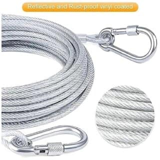 Long Lasting Rust Resistant Laundry Wire with Hooks and Wall Mount Fittings view 5