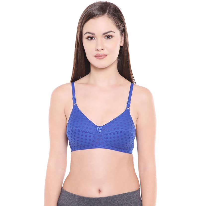 Bodycare Women Poly Cotton Full Coverage Non Padded Regular Bra Pack - 2 E1506RBLRE view 2