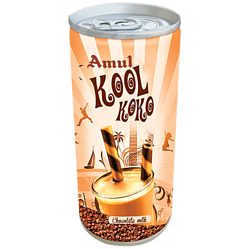 Amul Kool Koko - Chocolate Milk, 200 ml Can