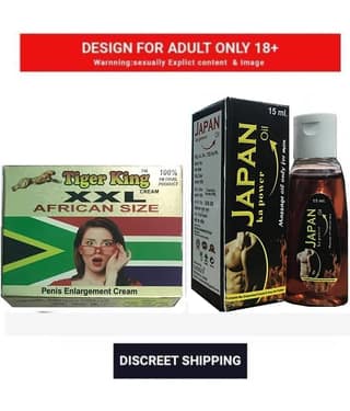 XXL African Size Penis Enlargement Cream & Japan Ka Power Oil 15ml Combo