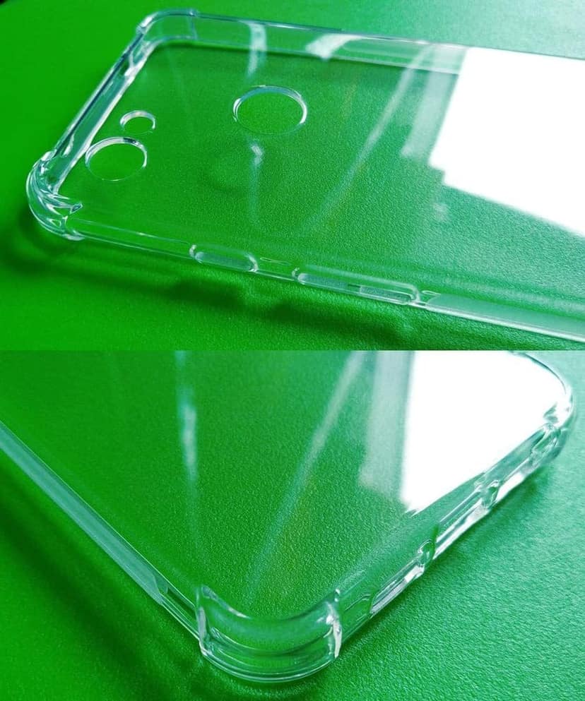TIYA Case Clear for Google Pixel 3A XL TPU Four Corners Cover Transparent Soft view 4