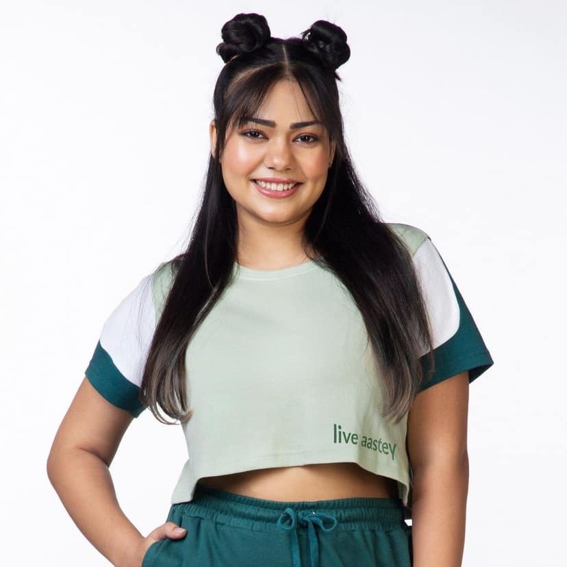 Am-To-Pm Crop Top - Forest Green view 9