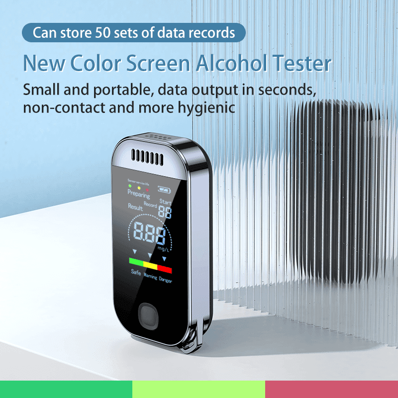 Digital Alcohol Detector USB Rechargeable LED Display view 2