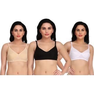 Women's Non-Padded Formal Party Wearing Bra Pack of 3