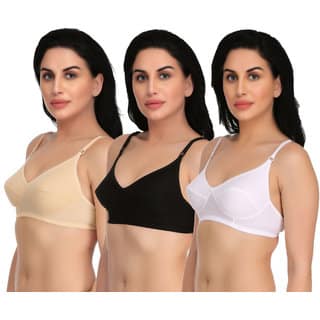 Women's Non-Padded Formal Party Wearing Bra Pack of 3 view 2