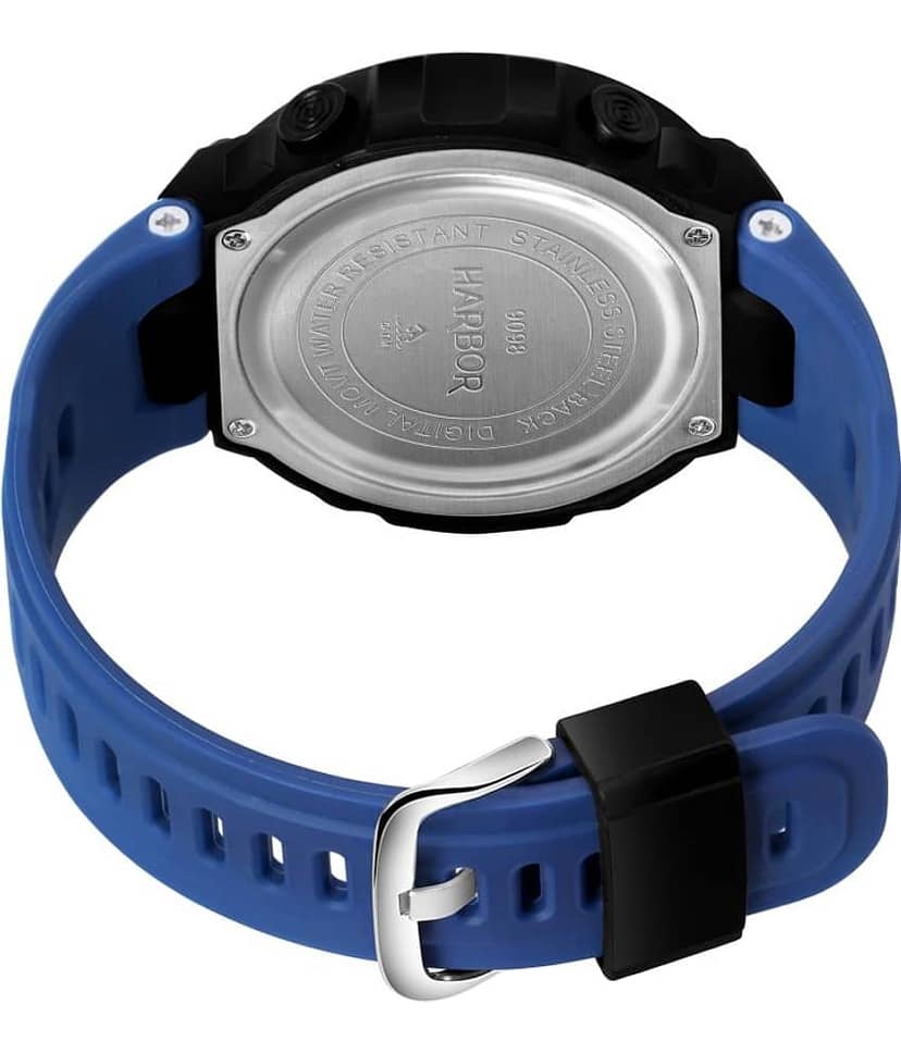 Harbor Blue Silicon Digital Men's Watch view 2