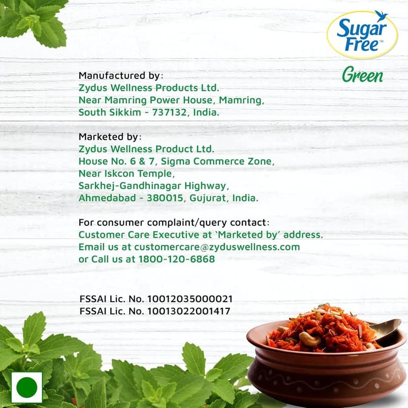 Sugar Free Green Stevia Jar, 200 g | 100% Plant-based Natural Sweetener | Equivalent to Sweetness from 1Kg Sugar | 100% Natural Stevia leaves| Sweet like Sugar but with zero calories| view 5